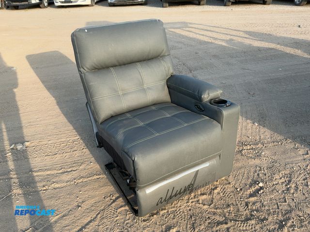 Lot 2-75686 - Allure furniture grey reclining chair sectional with cup holder, #3763015