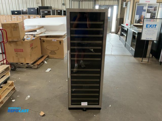 Lot 2-11527 - Scratch & Dent Vinotemp EL-142SDST 155-Bottle Dual-Zone Wine Cooler
