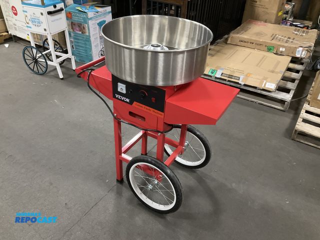 Lot 2-75703 - Vevor cotton candy machine with wheels.