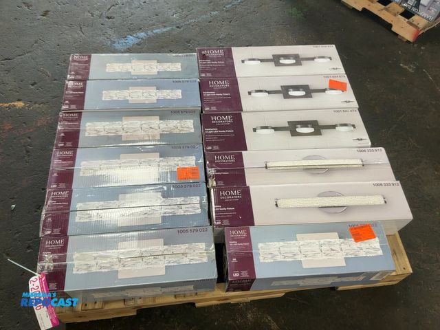 Lot 2-20648 - Lot of Home Decorators Collection LED Vanity Light Fixtures, includes (7) Keighley 18" Chrome Finish...