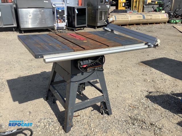 Lot 2-91165 - Large Industrial 3hp Craftsman Table Saw with 10” belt drive includes craftsman X-R-2412 cutting bla...