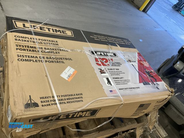 Lot 2-73123 - Lifetime 52” Steel-Framed Backboard