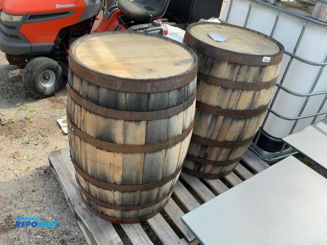 Lot 2-96340 - (2) American Oak Whiskey Barrels