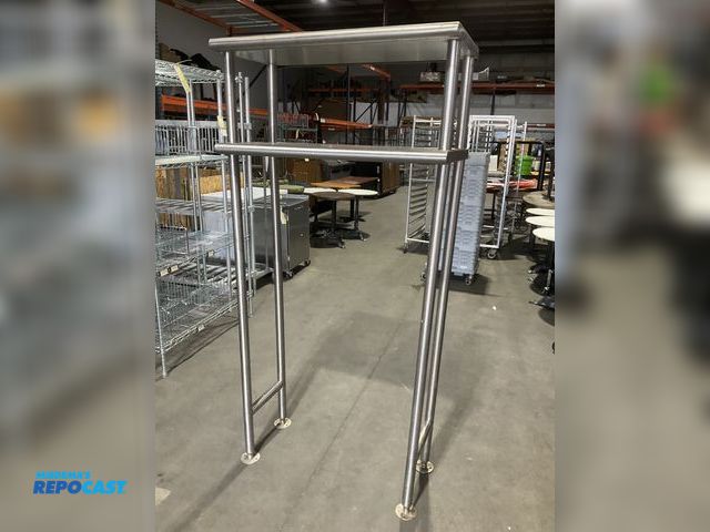 Lot 2-55133 - Lot including (1) 34.5” width x 71.5” height x 18” depth stainless steel shelving unit with bottom s...