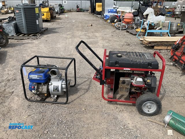 Lot 2-96121 - Power Max XP904WP Generator and a Portable Generac 5500XL Generator