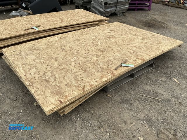 Lot 2-64500 - Skid lot of OSB wood, measuring 62.75” x 99.75” x 5/8”