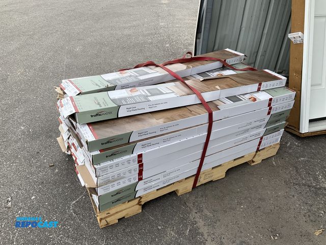 Lot 2-96029 - Traffic master  Skid lot of 6x48 rigid core vinyl plank flooring (birchwood meadows oak)