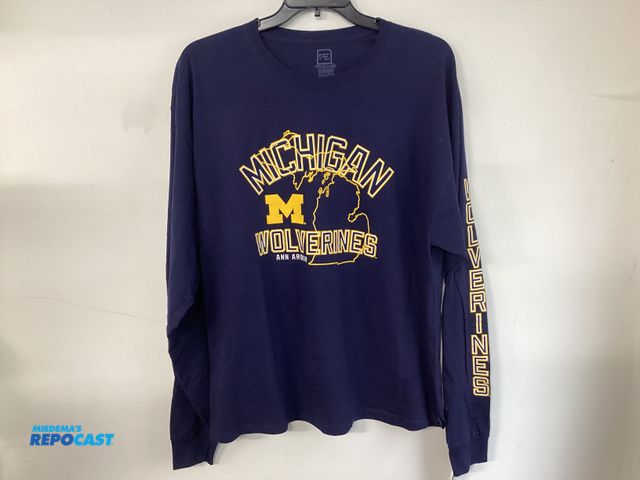 Lot 2-92881 - New Michigan Wolverines long sleeve shirt. Pro Edge by Knights Apparel. Men’s size 2XL