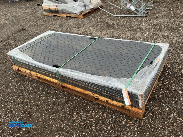 Lot 2-41568 - (15) New SDLANCH Ground Protection Mats, Approx. 41" wide x 94-1/2" long x1/2” thick, diamond plate ...