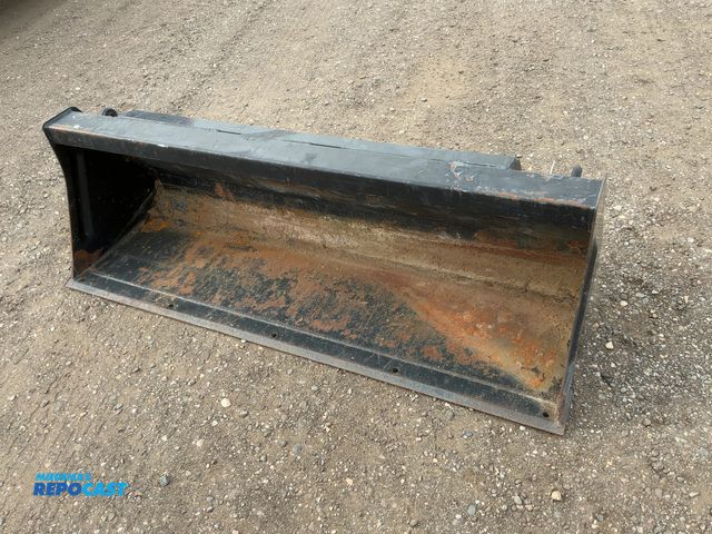 Lot 2-22765 - 60” Bucket for Tractor, Skid Steer Style Quick Attach, has two bolted on plates with hooks/d-rings