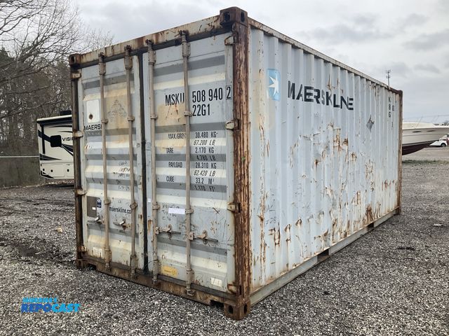 Lot 2-91549 - 20’ Metal Stackable Lockable Shipping/Storage Container