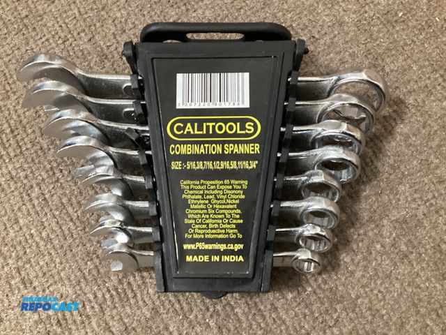 Lot 2-62874 - New New Calitools 8 piece combination wrench set from 5/16” to 3/4”
