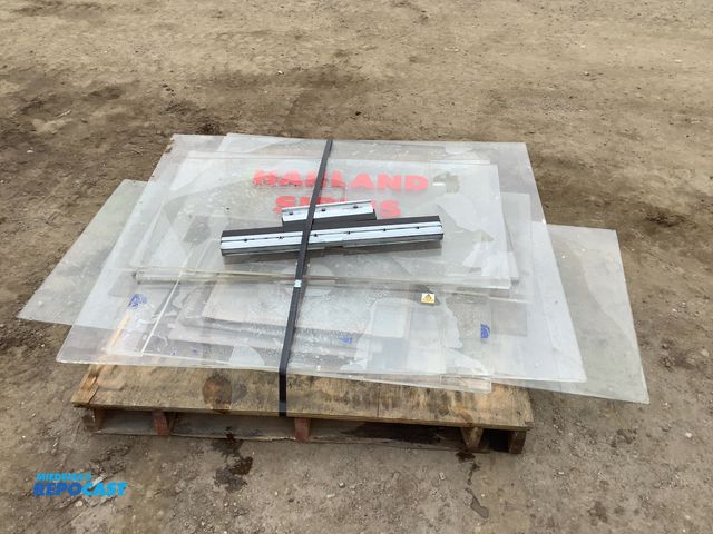 Lot 2-92070 - Skid of assorted plexy glass sheets, appx. 4’-5’ long