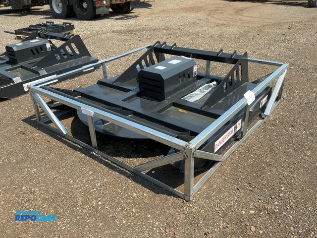Lot 2-44042 - New JCT 72” Brush Mower Skid Steer Attachment, hydraulic driven with hoses and quick coupler fitting...