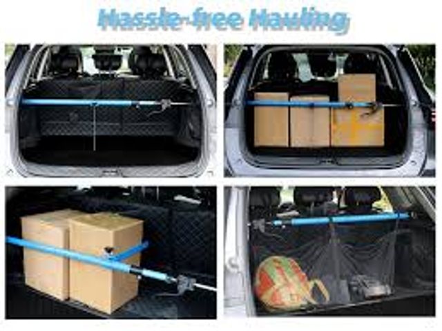 Lot 2-67491 - Leikius 79 inch heavy duty adjustable cargo bar 200lb capacity (1 bar 1 divider 1 net)