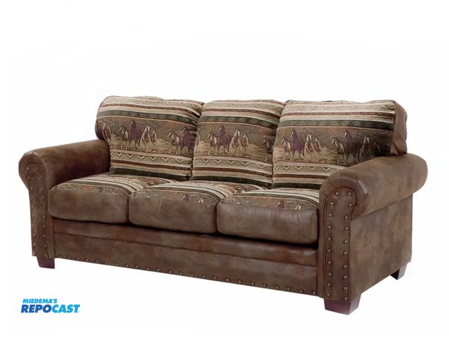 Lot 2-69671 - American Furniture Horse Sofa.