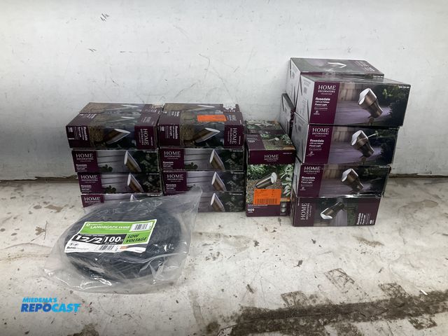 Lot 2-74083 - Lot of (16) home decorators rosedale led low voltage spot lights, (8) rosedale led flood lights, (2)...
