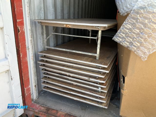 Lot 2-13922 - Restaurant Tables Lot of (10) Metal and wooden tables
