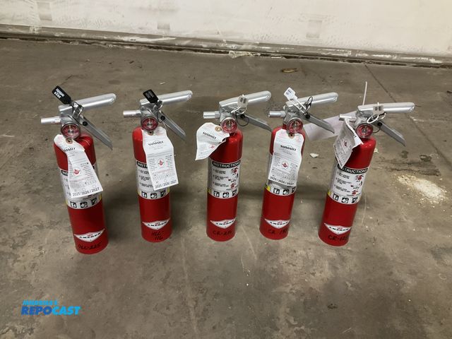 Lot 2-21179 - (5) 2-1/2 lb dry chemical fire extinguishers, three were last inspected in 2025 and two were last in...