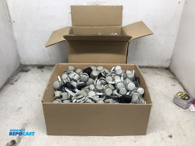 Lot 2-35056 - (2) Boxes of Various Small Casters, 1.25” - 2”