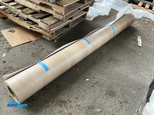 Lot 2-62894 - Roll of linoleum flooring. Unknown length.