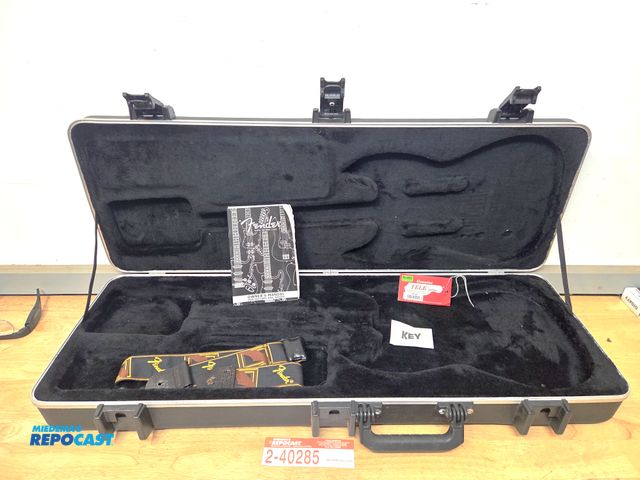 Lot 2-40285 - FENDER TSA travel hard case for electric guitars, (telecaster style), with guitar strap, etc.