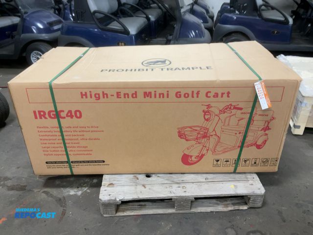 Lot 2-44924 - New SDLANCH IRGC40 3-Wheel Mini Electric Golf Cart / Scooter, 60 Volt, 600 Watt Motor, Three Speed, ...