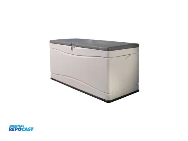 Lot 2-27333 - Lifetime 130 gallon UV protected/weather resistant/stain and easy to clean/lockable doors deck box