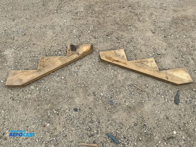 Lot 2-69363 - 2 unused wood 3 step stringers