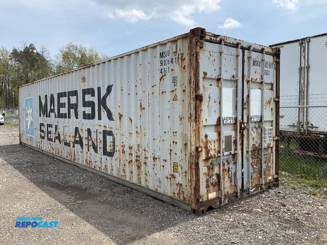Lot 2-70369 - 40’ Metal Stackable Lockable Shipping/Storage Container