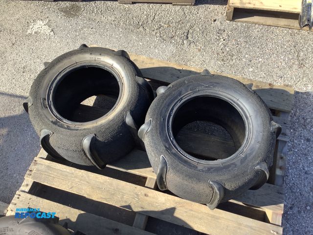 Lot 2-99032 - Pair of ATV Sand Paddle tires, Haul Skat-Trak, unable to read size