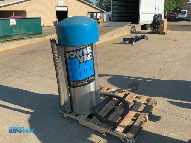 Lot 2-20906 - Used Industrial Vacuum Systems Model 100000 Power Vac Commercial Vacuum, missing one of the motors, ...