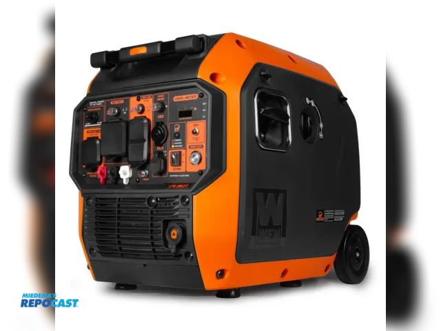 Lot 2-13796 - Wen DF680iX Quiet 6800-Watt Dual Fuel RV-Ready Electric Start Portable Inverter Generator with Fuel ...
