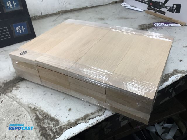 Lot 2-93430 - Lot of (50) unfinished sanded hard maple hobby and craft wood , 3/4” x 4 3/4” x 14 3/8”