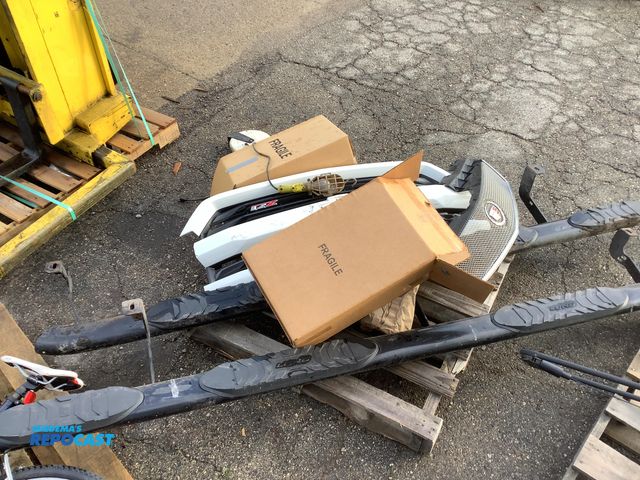 Lot 2-35864 - Skid Lot of Assorted Car Parts, including Running Boards, Cadillac Grille, Chevrolet Z71 Grille, and...