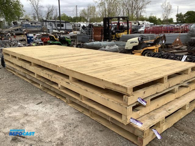 Lot 2-35514 - Lot of (1) instant deck pieces of wood 18ft x 7 ft