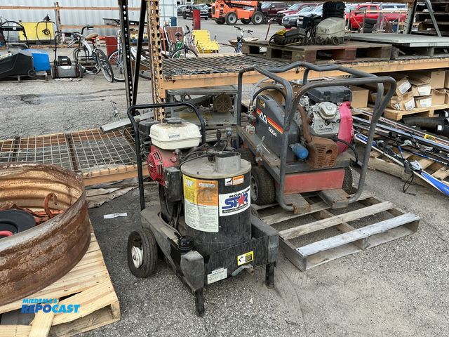 Lot 2-69281 - (2) pressure washers including a 5004 Mi-T-M corporation pressure washer with a Honda motor and a No...