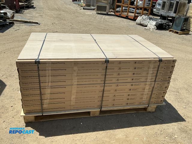 Lot 2-76709 - 1,258 sq. feet of Tongue and Groove Wire Brushed Engineered Hardwood Rincon French Oak Flooring. 2mm...