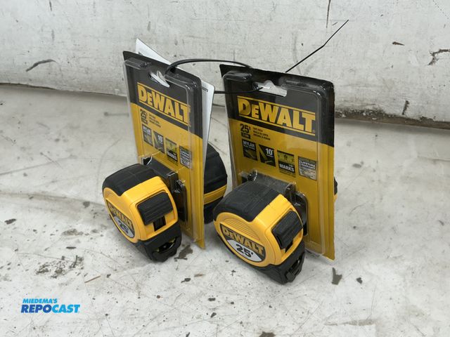 Lot 2-64133 - (4) DeWalt 25' Tape Measures