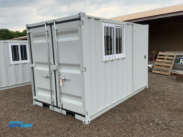 Lot 2-44669 - New 11’ Job Site Storage Container, 133-1/2” long x 80” Wide x 88-1/2” tall overall, Swing Doors on ...