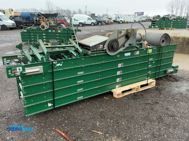 Lot 2-33070 - Siemens Dematic Belt Over Roller Conveyor with End Roller and Drive Bed, approx 60’ long overall, ap...