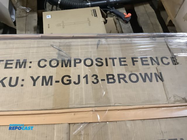 Lot 2-96759 - Mondaria composite fence. SKU:YM-GJ13–BROWN.