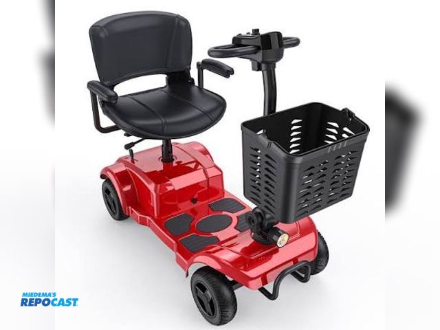 Lot 2-23373 - Engwe Ease1 Mobility Scooter, Red, 24 Volt, 250 Watt Motor, Unused in Open Box (First Picture for Re...