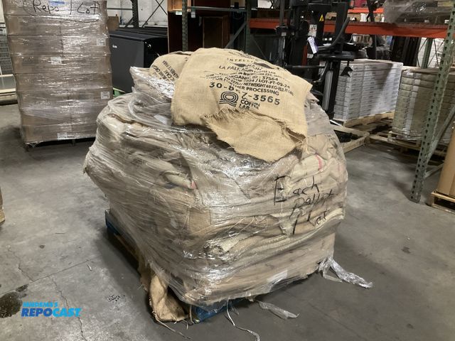 Lot 2-95165 - Skid of Large 28”x38” Burlap Sacks, Unused, but some are torn (unknown if all are same size)