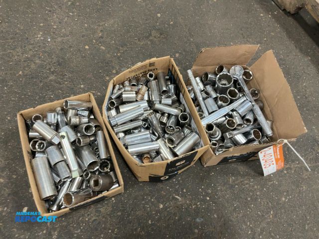 Lot 2-40405 - (3) Small Boxes full of assorted sockets