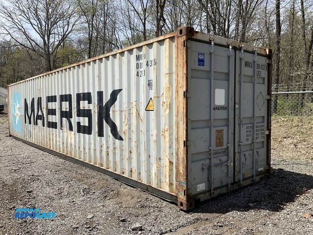 Lot 2-24952 - 40’ Metal Stackable Lockable Shipping/Storage Container