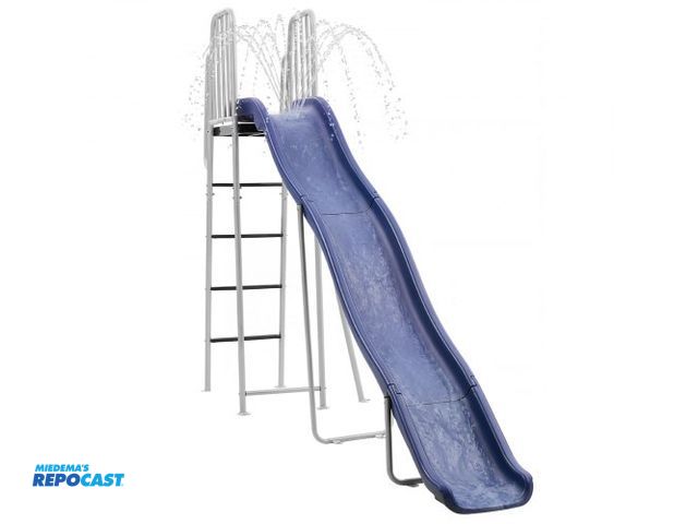Lot 2-27479 - VEVOR YCT-002 Water Slide, Big 10 ft Outdoor Waterslide for Kids, Free Standing Pool Slide with Buil...