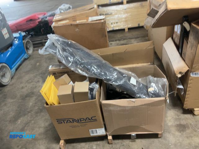 Lot 2-11425 - Skid of assorted new semi truck parts, includes filters, pressure switch, temp switch, mirror assemb...