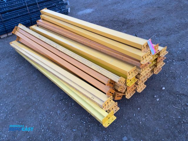 Lot 2-20934 - (34) 8' Pallet Racking Crossmembers, all but six are for teardrop pallet racking