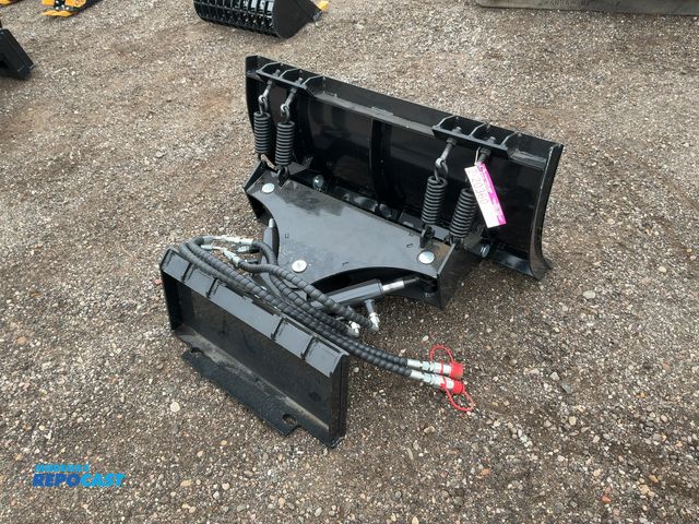 Lot 2-20360 - New SDLANCH 39" Plow Blade Mini Skid Steer Attachment, Spring Trip, Bolt on Metal Cutting Edge, Hydr...